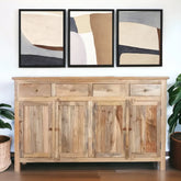 Kraft Bazaar Madrid Sideboard (L) in Natural Finish 150x40x90Cm
